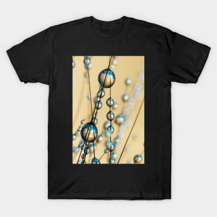 Gold and Blue Grass Seed Drops III T-Shirt